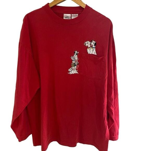 The Disney Store vintage long sleeve dalmations red size xl - Picture 1 of 4